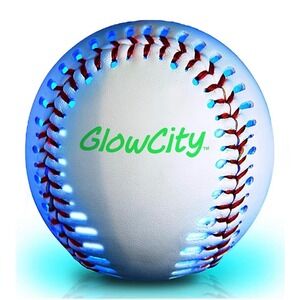 GlowCity Light Up Baseball USB-C Rechargeable LED Color Changing Premium Leather